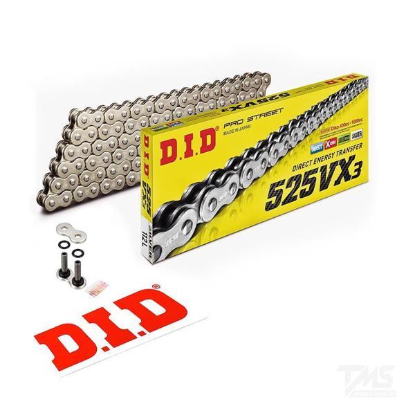 Did 525-118Vx3 2004-2024 Suzuki V-Strom DL650 Uyumlu Zincir Vx3 Xring Silver (Gümüş) Renk - Image 1
