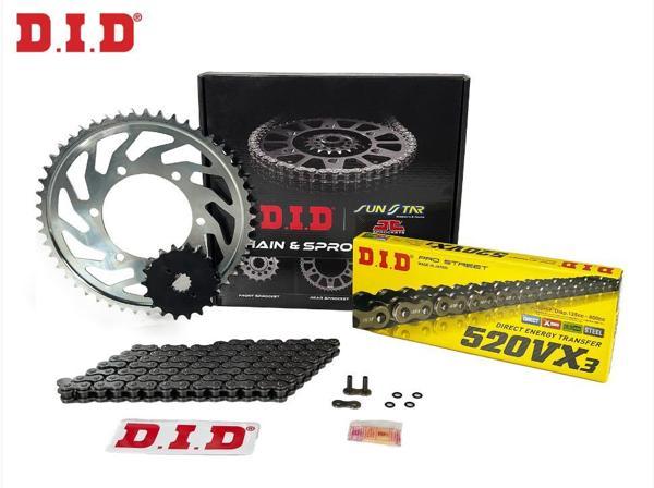 Did-Jt 2000-2004 Suzuki VL 250 Intruder Uyumlu Zincir Dişli Set Çelik Renk - Image 1