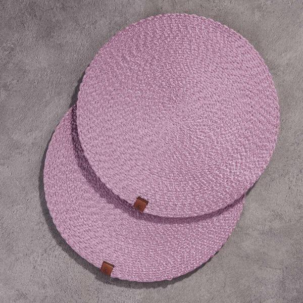 Korkmaz Natura 2li Masa Servisi Pembe 35x35 cm A8998-3 - Image 1