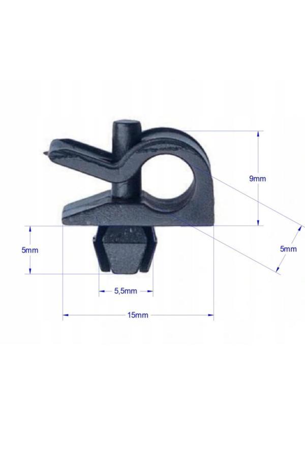 IM Global Kaput Çubuk Klipsi 7703179077 Renault Kangoo Clio Symbol 10 Adet - Image 1