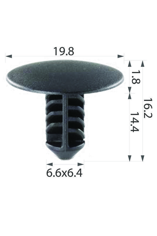 IM Global Oto Klips Kaput Keçe Klipsi Oem Renault 77030771174, Nissan 01553-00Qac 10Lu Paket - Image 1