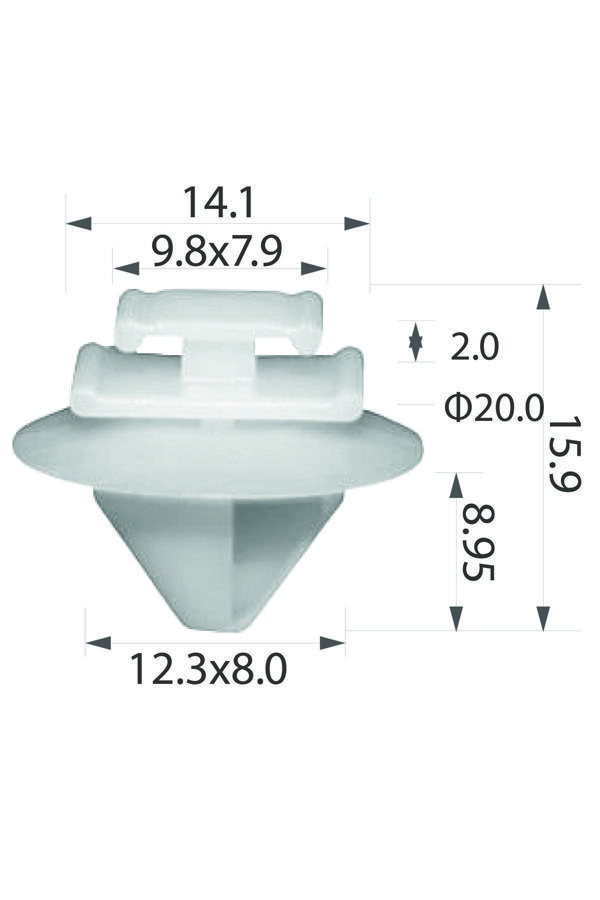 IM Global Oto Klips Oem Peugeot 856540, Fiat 0071737918, Renault 7701049270 10Lu Paket - Image 1