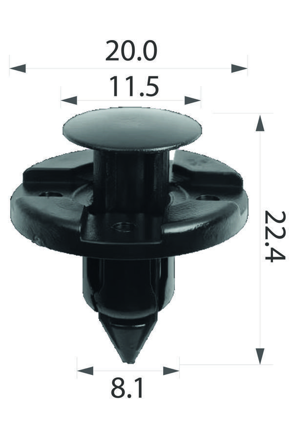 IM Global Oto Klips Davlumbaz Klipsi Oem Nissan 01553-09321, 01553-10501 Mitsubishi Mr328954 10Lu Paket - Image 1