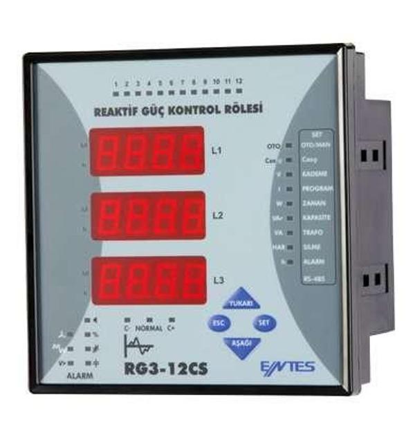 Entes M3682 RG3-12e 12 Kademe Reaktif Güç Kontrol Rölesi - Image 1