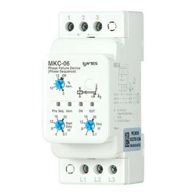 Entes M1726 MKC-06P %5-15 Nötrsüz PTC'li Motor Koruma Rölesi DIN2 - Image 1