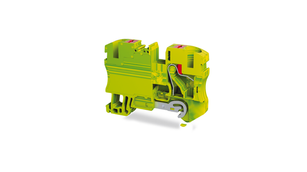 Tbloc PFT 10 E Sarı-Yeşil Push-İn Topraklama Klemensi 10mm 10'lu Paket - Image 1