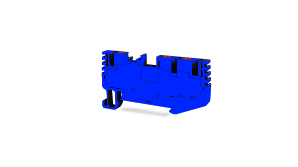 Tbloc PFT 2,5 1X2 Mavi Push-İn 1 Giriş 2 Çıkış Klemens 10'lu Paket - Image 1