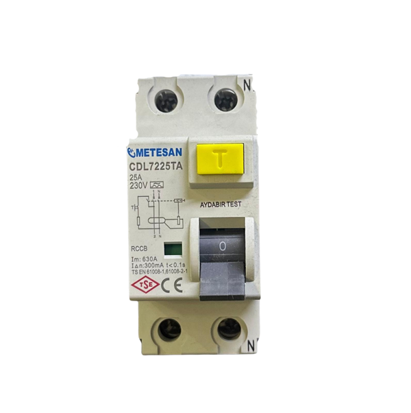 Metesan 2X25 300mA Kaçak Akım Koruma Rölesi - Image 1