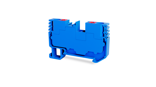 Tbloc PFT 4mm Mavi Push-İn Tek Katlı Klemens 10'lu Paket - Image 1