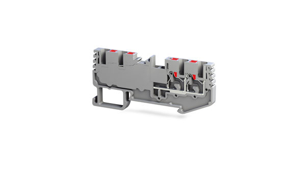 Tbloc PFT 2,5 2X2 Gri Push -İn 2 Giriş 2 Çıkış Klemens 10'lu Paket - Image 1
