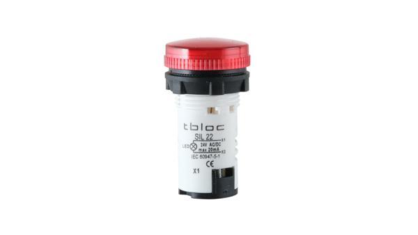 Tbloc SIL22-220 Kırmızı Sinyal Lambası Led 220V - Image 1