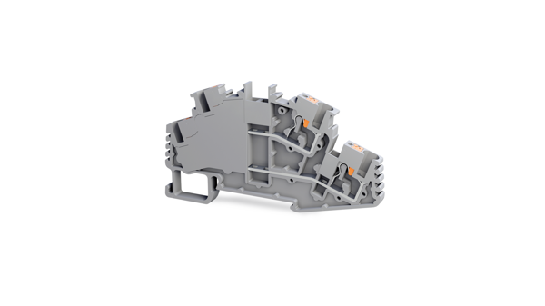 Tbloc PFT 2,5 2P Gri Push-İn Çok Katlı Klemens 2,5mm 10'lu Paket - Image 1