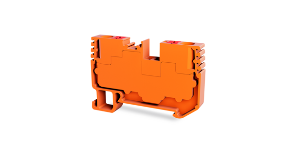 Tbloc PFT 4mm Turuncu Push-İn Tek Katlı Klemens 10'lu Paket - Image 1
