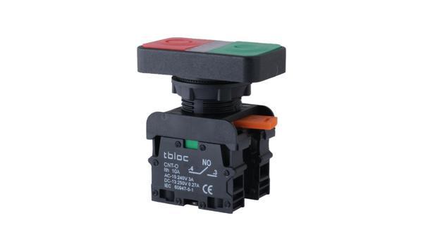 Tbloc DSR-1C1O 1NA+1NK Çift Yaylı Buton - Image 1