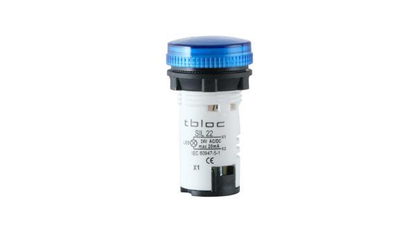 Tbloc SIL22-220 Mavi Sinyal Lambası Led 220V - Image 1