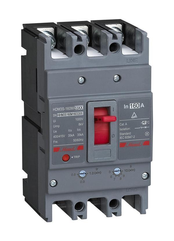 Himel HDM3160N12533XX 60kA 3X125A Sabit Tip Kompakt TMŞ Şalter - Image 1