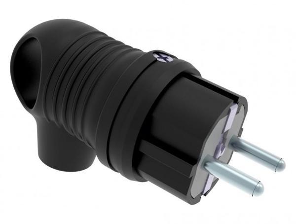Bemis 1X16A 220V Kauçuk Kulplu Eğik Fiş - Image 1