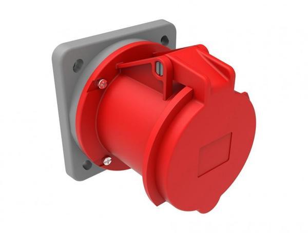 Bemis CEE Norm 5X63A 380V IP44 Makina Priz (RS) Kontak Koruma Çerçeveli - Image 1