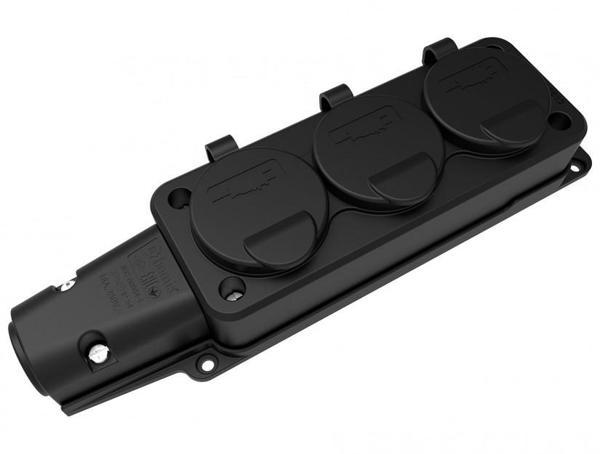Bemis 1X16A 220V Kauçuk Üçlü Grup Priz - Image 1