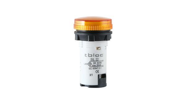 Tbloc SIL22-24 Sarı Sinyal Lambası Led 24V - Image 1