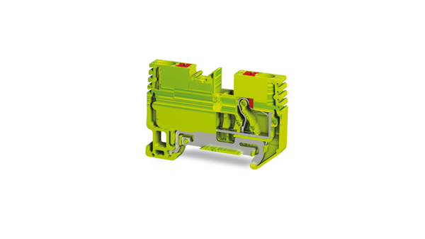 Tbloc PFT 6 E Sarı-Yeşil Push-İn Topraklama Klemensi 6mm 10'lu Paket - Image 1