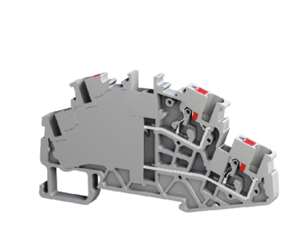 Tbloc PFT 4 2P GRİ Push-İn Çok Katlı Klemens 4mm 10'lu Paket - Image 1