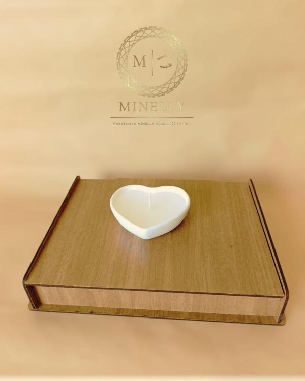 Minelly Luna Love beyaz Mumlu - Image 1