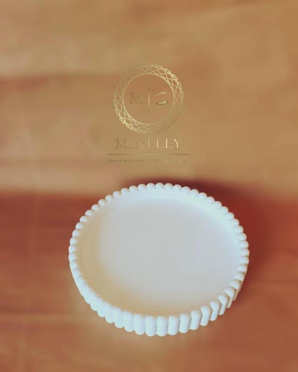 Minelly Kabartmalı Oval Tepsi - Image 1