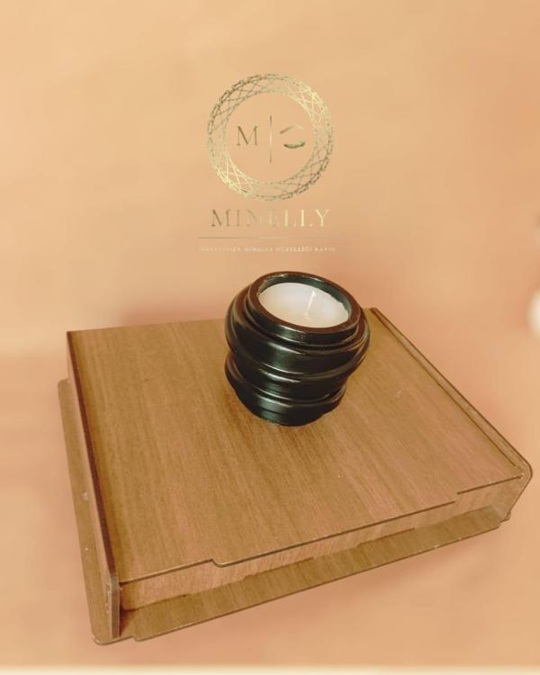 Ripple Candle siyah Mumlu - Image 1