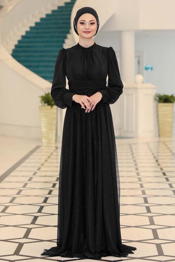 Şık Tasarım Tül Kübra Abiye - Image 1