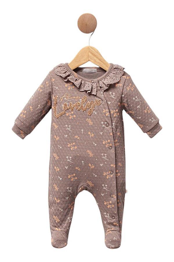 Celira Kahve Patikli Tulum 2 Ay,3 Ay,6 Ay Kız Bebek - Image 1