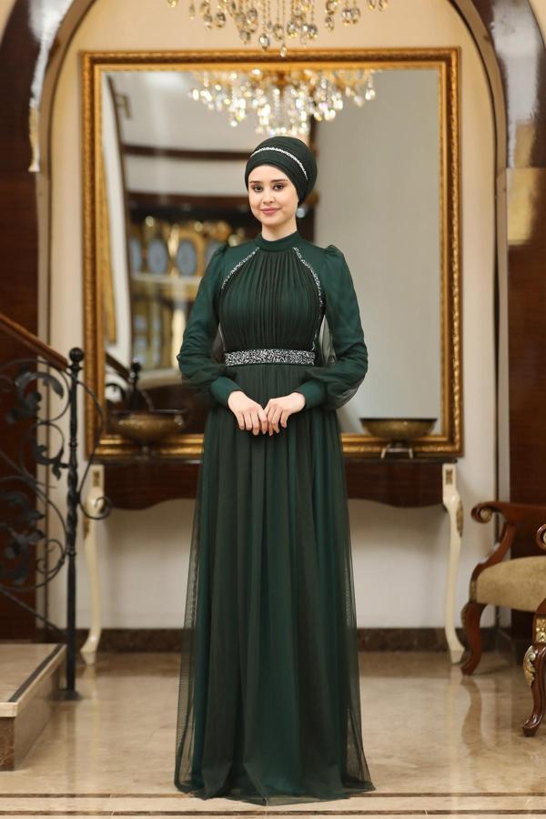 Büyük Beden Tül Efsane Abiye - Image 1