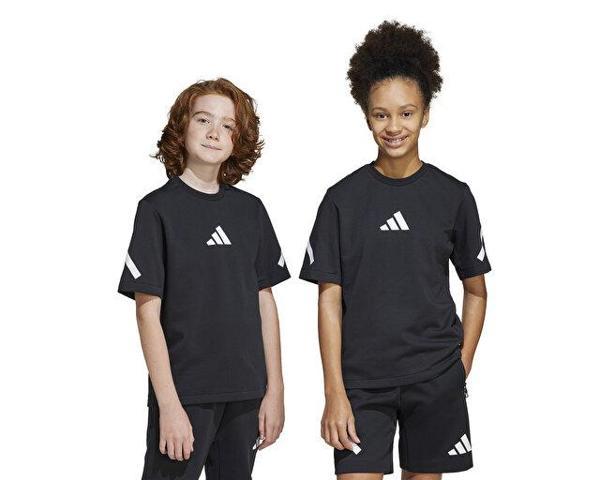 Adidas J Zne Tee Çocuk Günlük Tişört JD0017 Siyah - Image 1