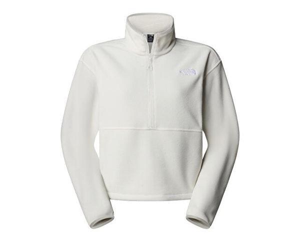 The North Face W Glacier Fleece 1/2 Zip Short Jacket Kadın Outdoor Çeyrek Fermuarlı Polar Üst NF0A8D2CQLI1 Beyaz - Image 1