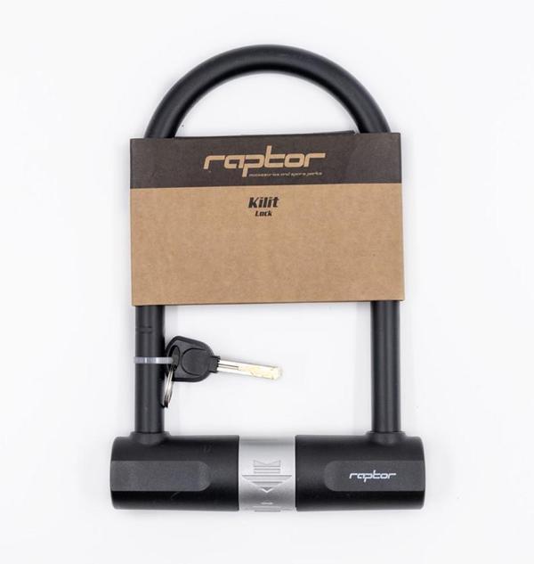 RAPTOR - Anahtarlı U Kilit 170×260mm Bisiklet Motosiklet Scooter Güvenlik U Kilidi - Image 1