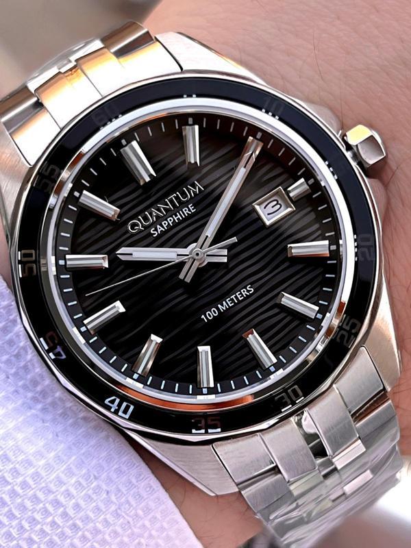 Quantum Sapphire Cizilmez Cam Çelik Kordon 2 Yıl Garantili 10 Atm Erkek Kol Saat EDG.1211.350 - Image 1