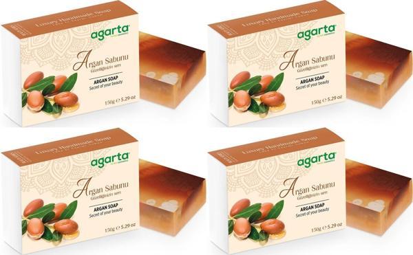 Agarta El Yapımı Doğal Sabun 150GR Argan (4 Lü Set) - Image 1