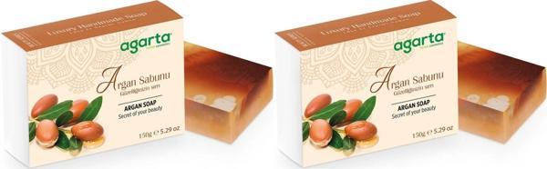 Agarta El Yapımı Doğal Sabun 150GR Argan (2 Li Set) - Image 1