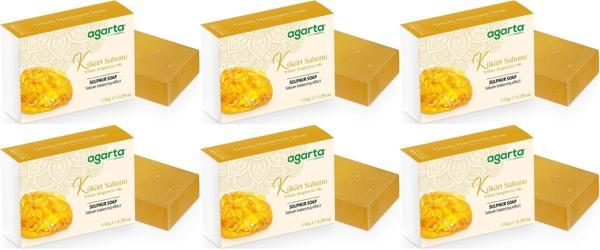 Agarta El Yapımı Doğal Sabun 150GR Kükürt (6 Lı Set) - Image 1