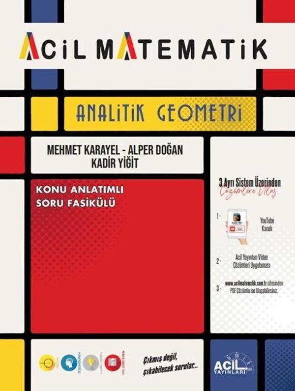 TYT AYT Analitik Geometri Konu Anlatım Soru Fasikülü Acil Yayınları - Acil Yayınları - Image 1