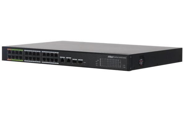 Dahua LR2226-24ET-360 8-Port e-PoE'li 24 Port PoE Switch - Image 1