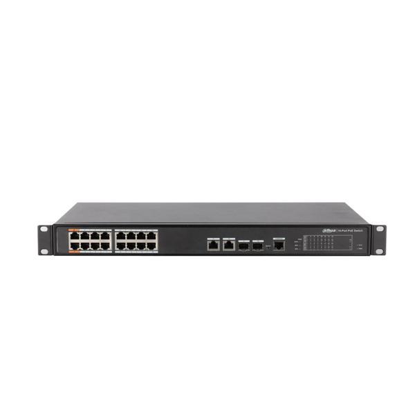 Dahua PFS4218-16ET-240 16 Port Poe 250 Metre Poe mesafeli Switch - Image 1