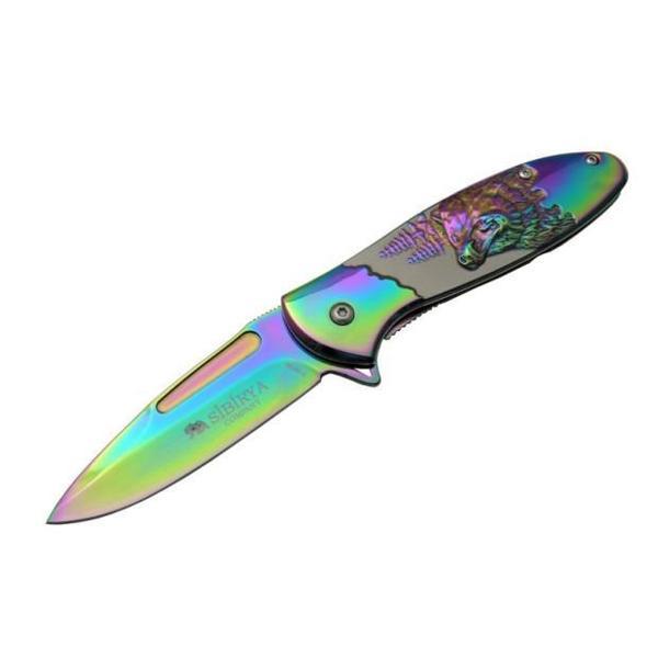 Sibirya Ayı Desenli Rainbow Çakı - Image 1