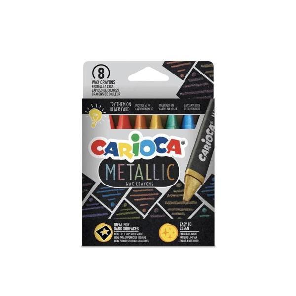 Supertrend Metalik Wax Crayons Maxi Yıkanabilir Mum Boya 8 Renk - Image 1