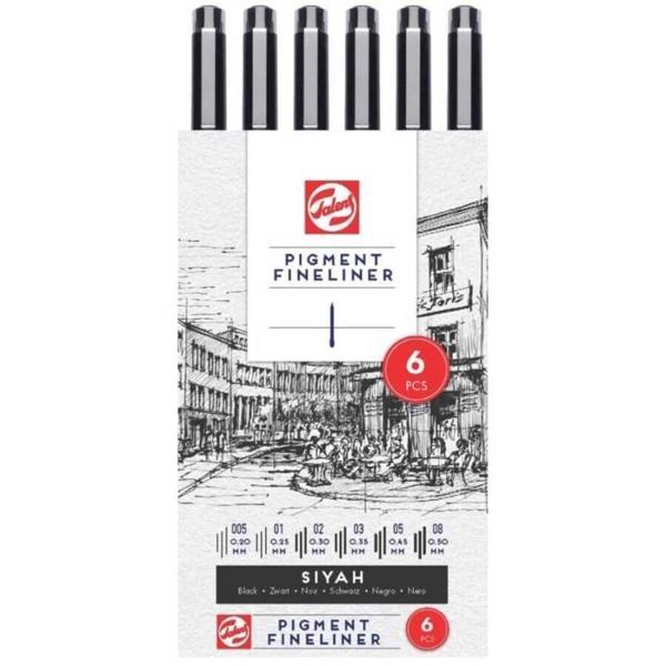 Supertrend Pigment Fineliner Teknik Çizim Kalemi Seti 6'lı - Image 1