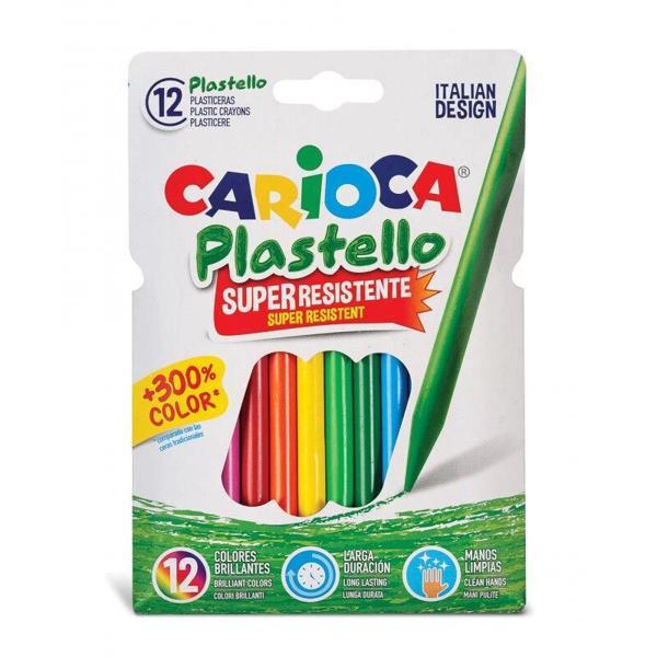 Supertrend Plastello Elleri Kirletmeyen Yıkanabilir Mum Boya 12 Renk - Image 1