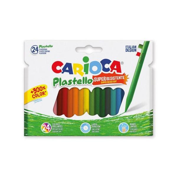 Supertrend Plastello Jumbo Üçgen Elleri Kirletmeyen Yıkanabilir Mum Boya 24 Renk - Image 1