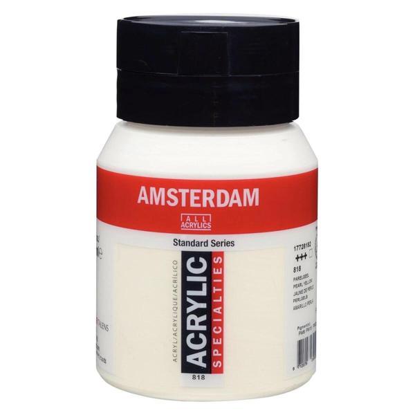 Supertrend Amsterdam Akrilik Boya 500 ml. 818 Pearl Yellow - Image 1