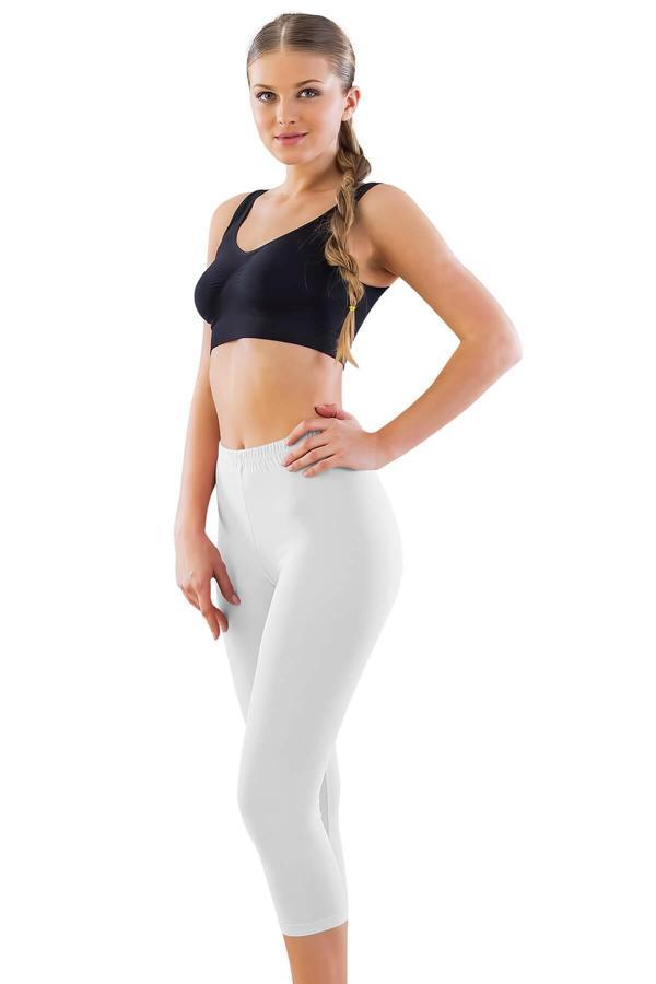 BEYAZ 7600 Likralı Kapri Tayt - Image 1