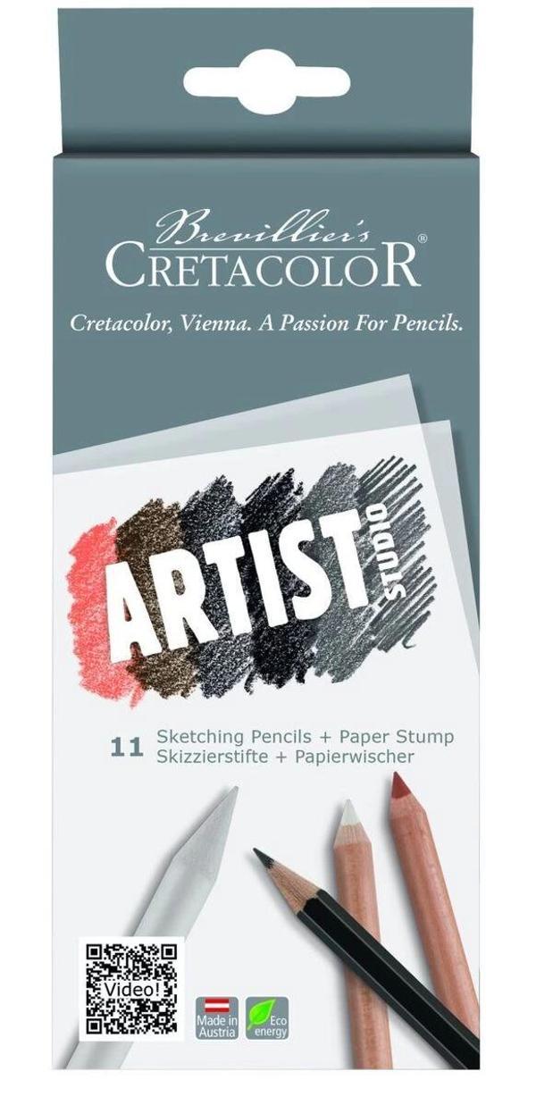 Supertrend Artist Studio Drawing 101 Sketching Pencils Karakalem Eskiz Çizim Seti 11 Parça - Image 1